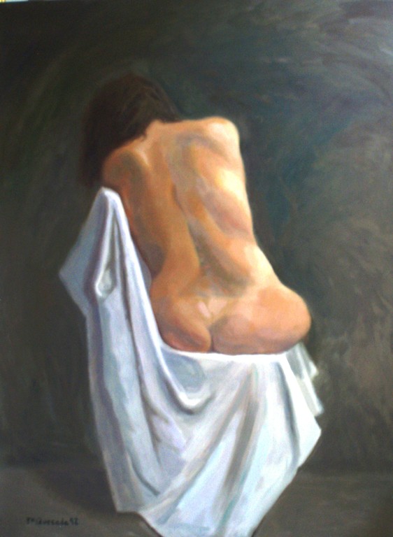 Backward-oil on canvas/ De espaldas- óleo sobre lienzo