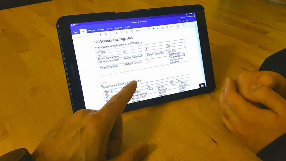 individueller Trainingsplan
