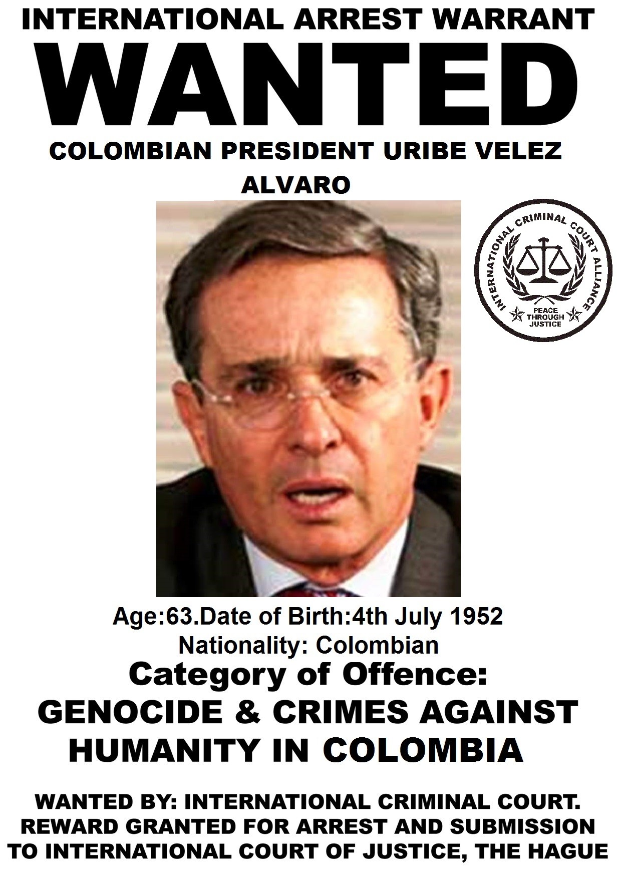 ALVARO URIBE VELEZ EN LISTA DE CORRUPTOS Y CRIMINALES DE LESA HUMANIDAD - CENTRO NACIONAL DE ...