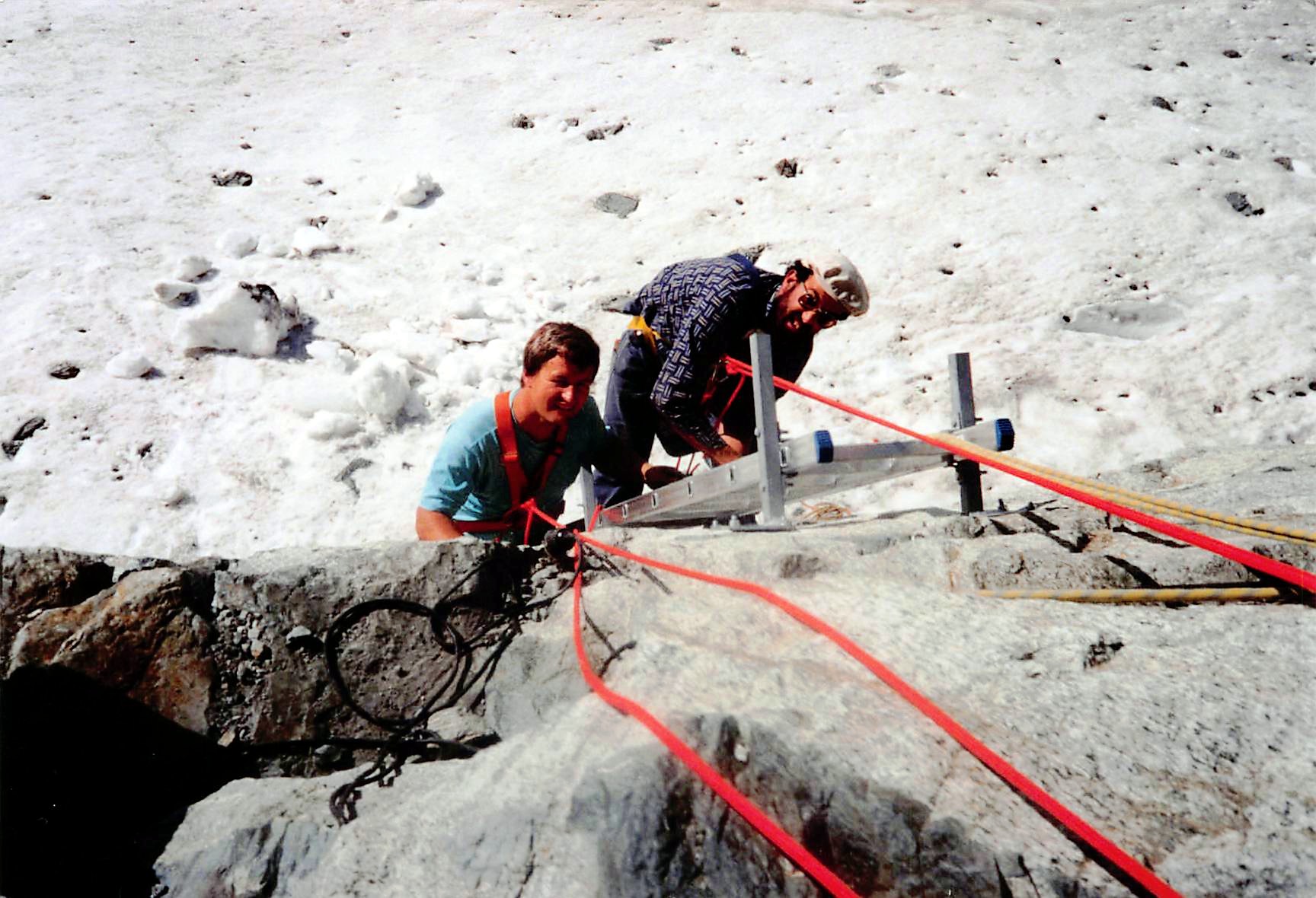 1992 - Arbenbiwak Montage Leitern