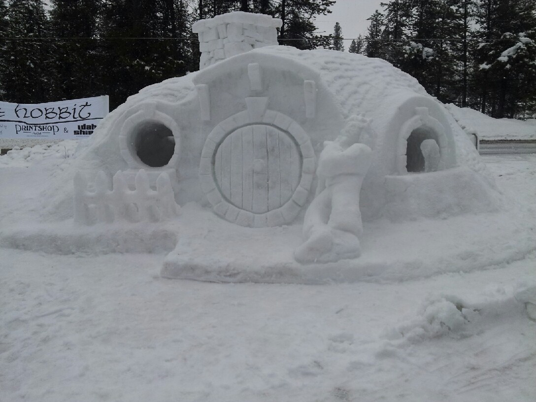 Hobbit hole made of ice.