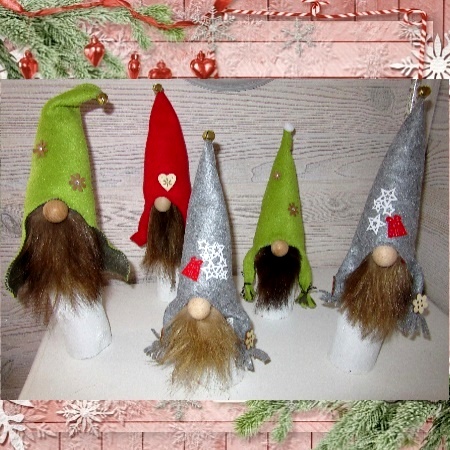 Gnomes de Noel en bois 