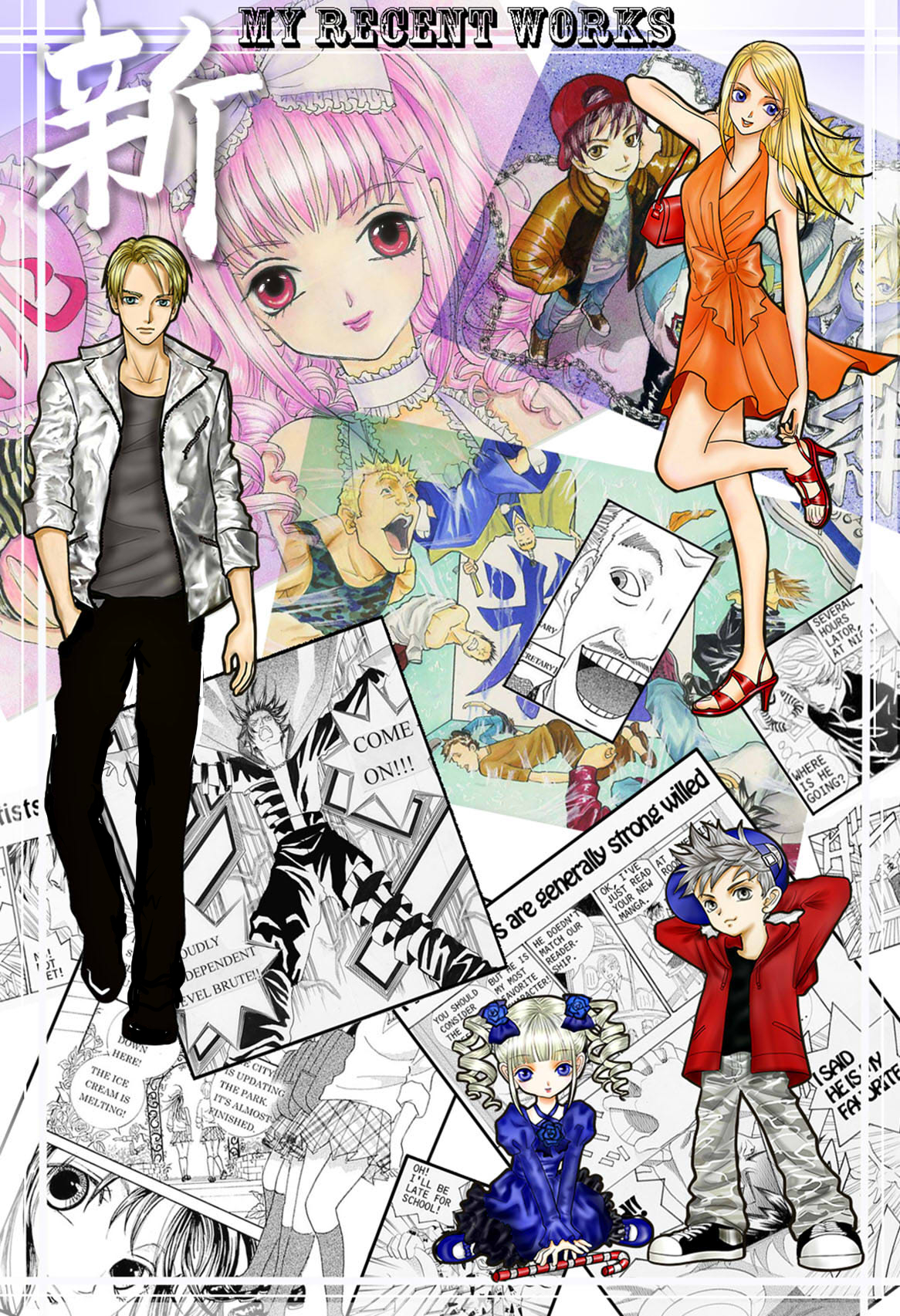 picture by colored ink