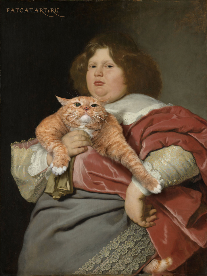 Bartholomeus van der Helst. Fat Boy and Fat Cat.