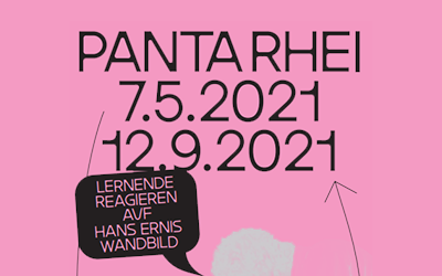 Ausstellung «Panta rhei»: Lernende der Fachklasse Grafik reagieren mit eigenen Werken auf Hans Ernis Wandbild