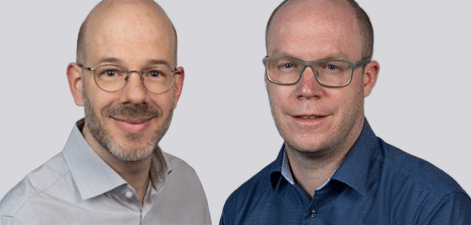 Samuel Wegmann (links) ist Redaktor und Adrian Wüest ist Mitglied der Geschäftsleitung von LUSTAT Statistik Luzern. (Bild: zVg)