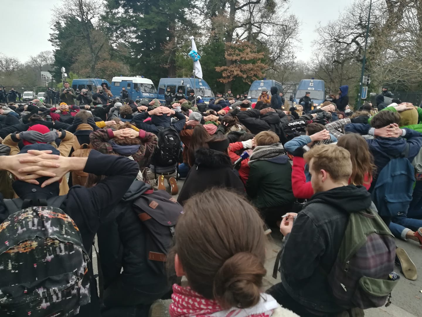 Soutien des étudiants nantais aux réprimés de Mantes-la-Jolie - 13/12/18