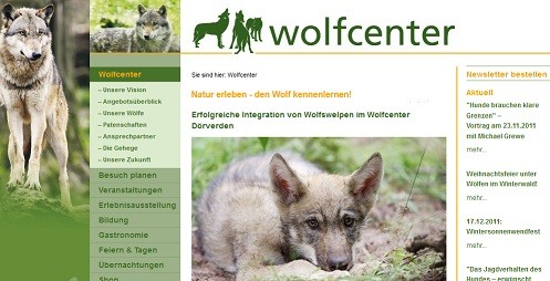 Wolfcenter Homepage