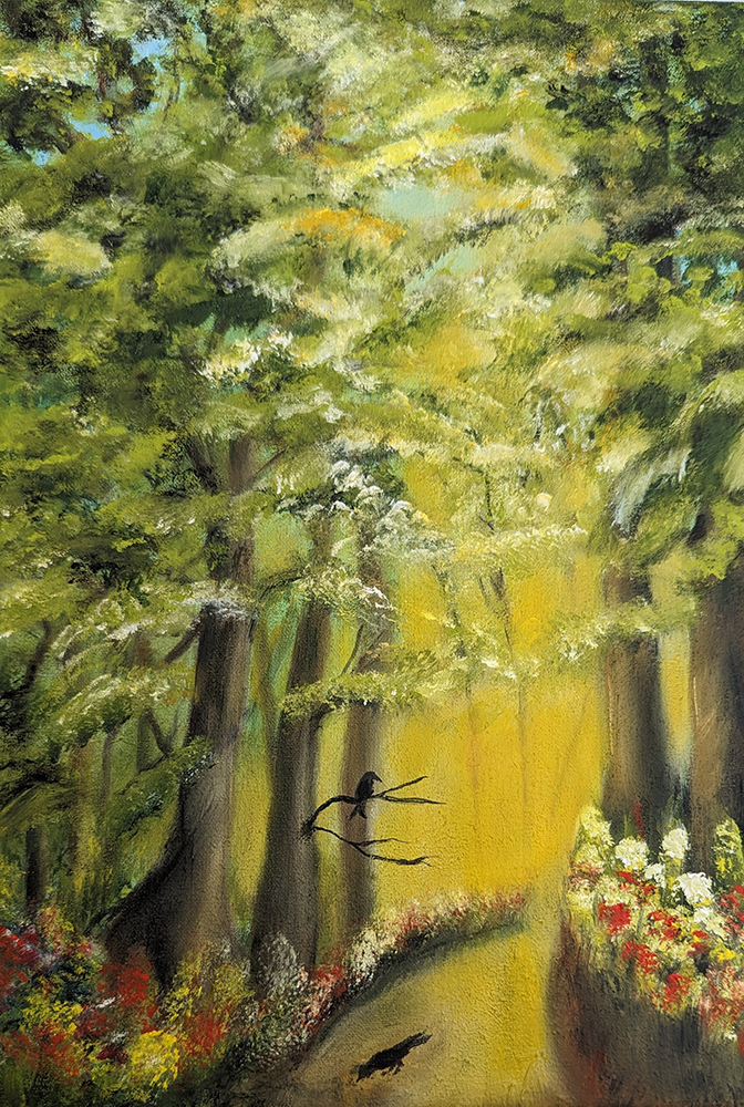 Frühling 2023, Öl 25 x 30 cm