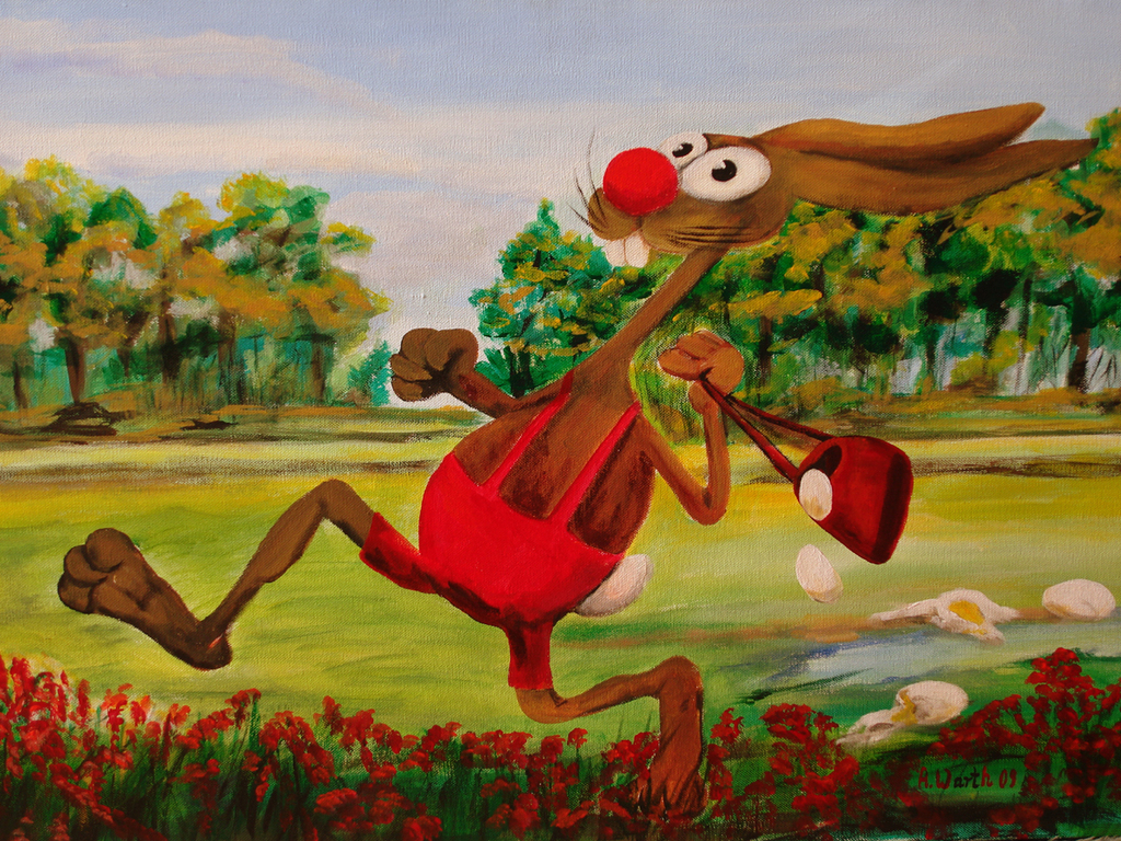 Ostern in Sicht  70 x 50 cm
