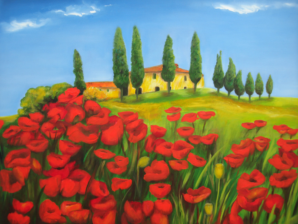 Toscana  80 x 60 cm,  2010  Öl