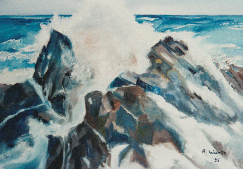 Klippen 1995  60 x 50 cm