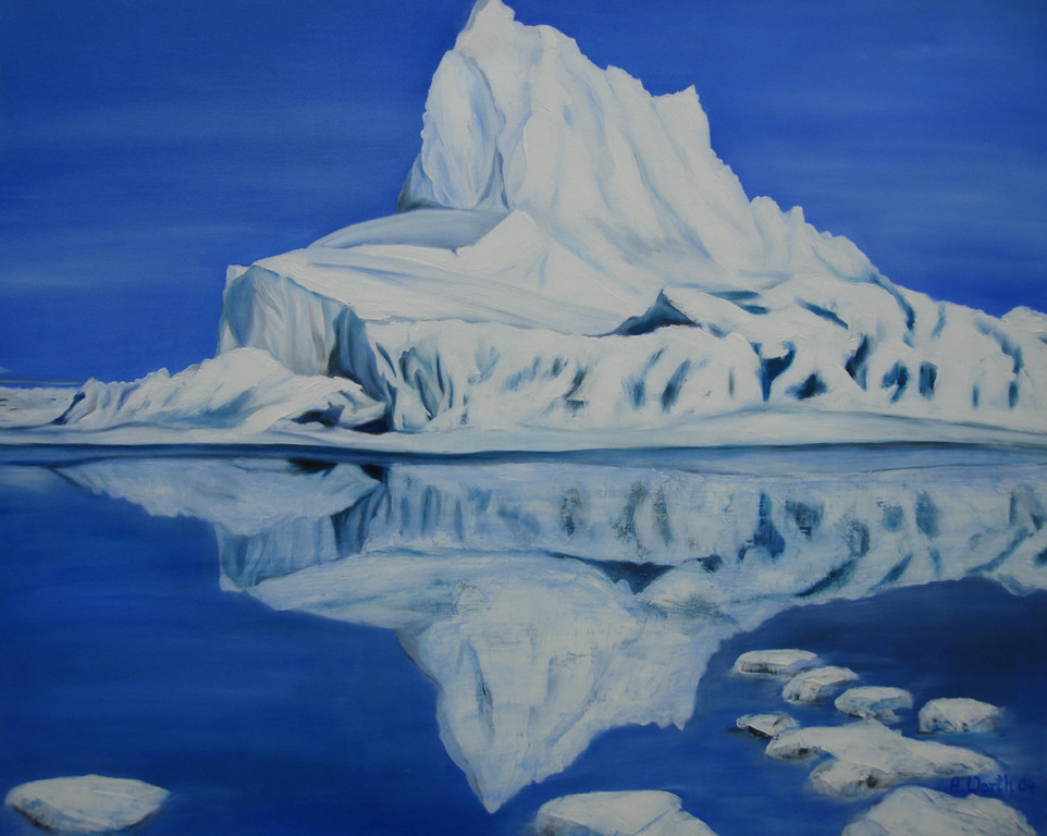 Gletscher 2004, 70 x 60 cm 