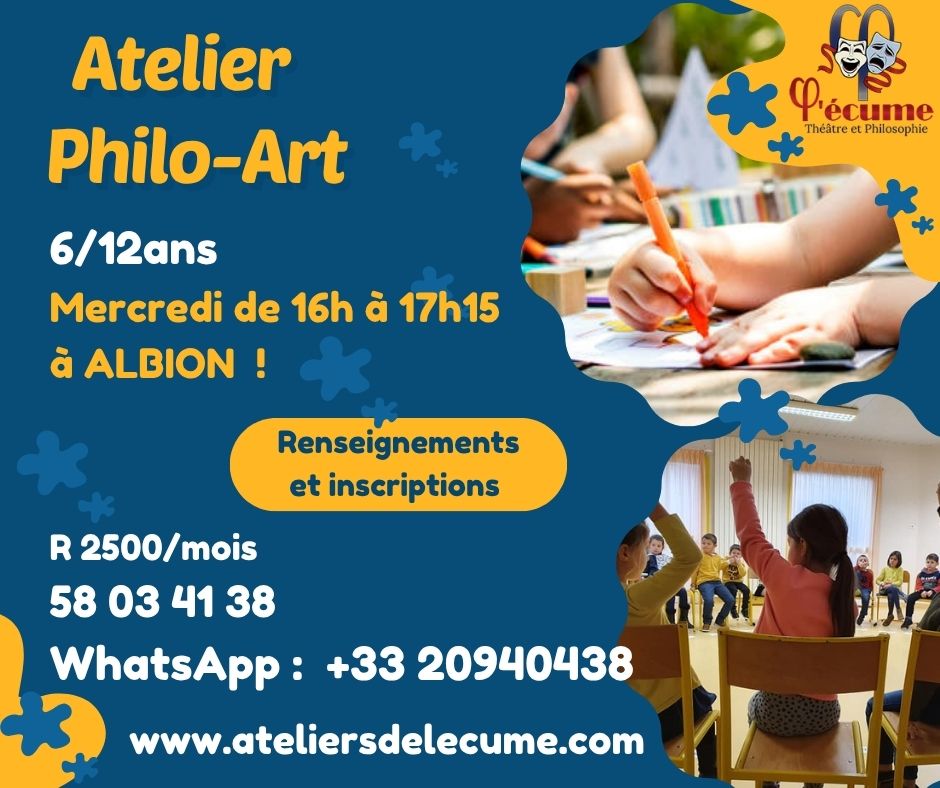 ATELIER PHILO-ART ENFANTS ADOS