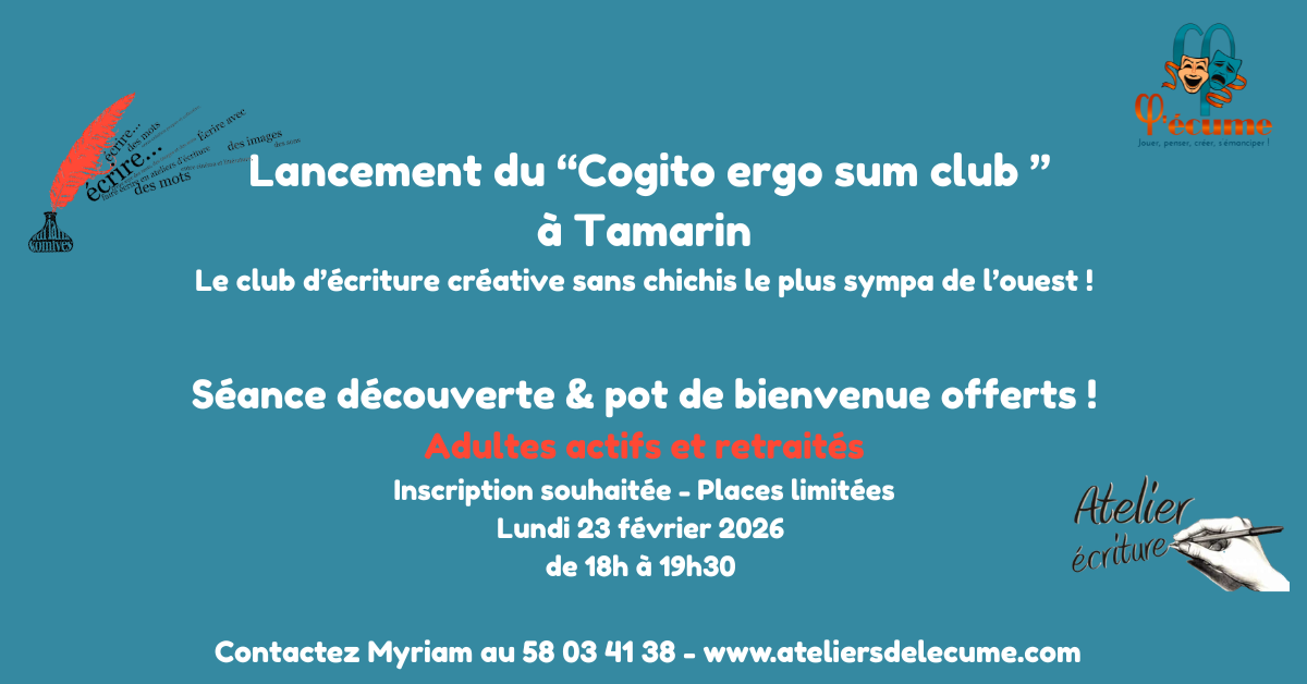 Lancement du Cogito ergo sum club !