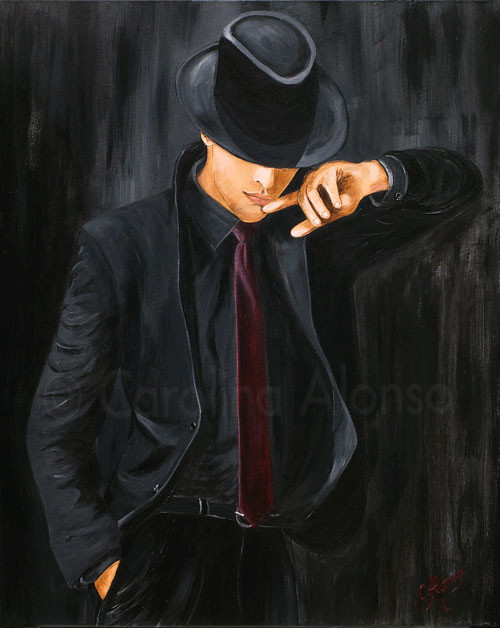Soll ich ? (2009), 100 x 80 cm