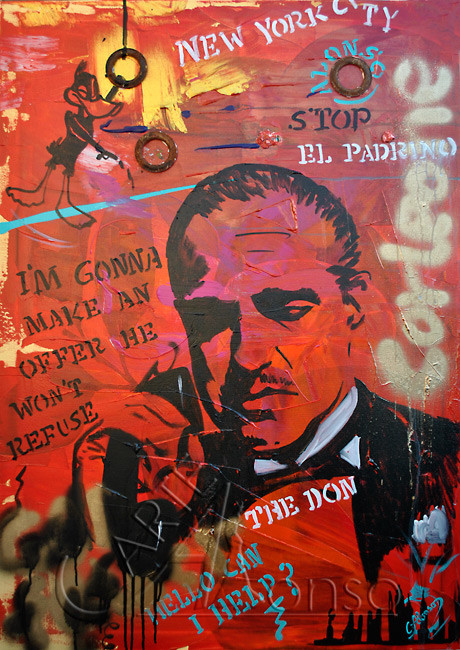 Can I Help ? (2012), 100 x 70 cm Mixed Media auf Leinwand