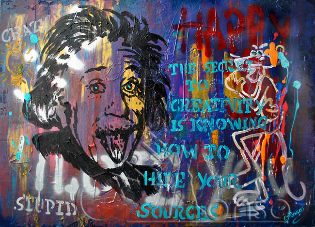 The Secret (2012), 70 x 100 cm, Mixed Media auf Leinwand