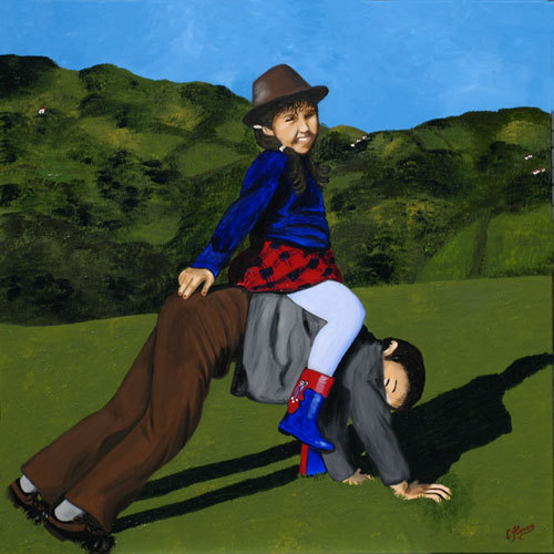 Crios en Grandiella (2008) 120 x 120 cm