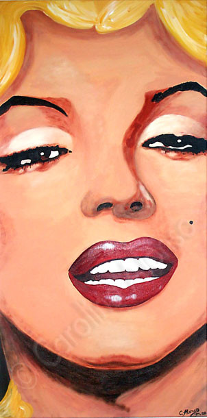 Marilyn Monroe (2008), 100 x 50 cm