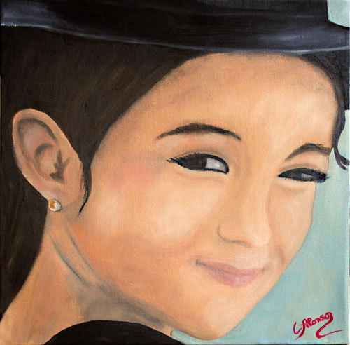 OK Jungs ... (2010) Öl auf Leinwand, 30 x 30 cm, Öl
