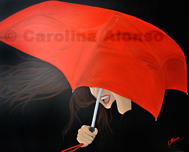 Noche de tormenta (2013), 100 x 120 cm, Oil & acrylic on canvas