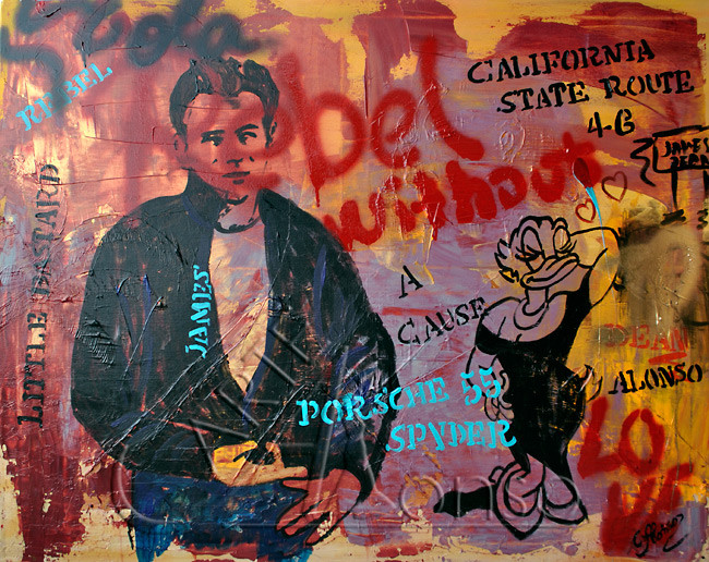 Without (2012), 80 x 100 cm, Mixed Media auf Leinwand