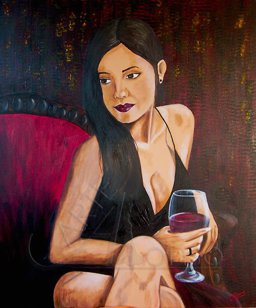 Roter Sessel (2009) 120 x 100 cm