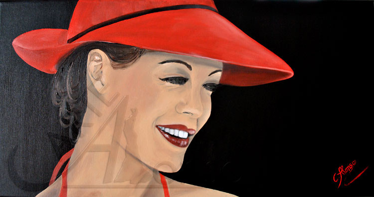 Romy (2013), 40 x 80 cm, Oil and acrylic on canvas