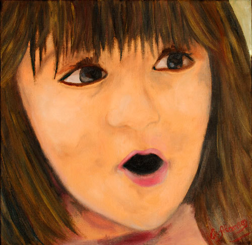 Oh nein ... (2010) Öl auf Leinwand, 30 x 30 cm, Öl