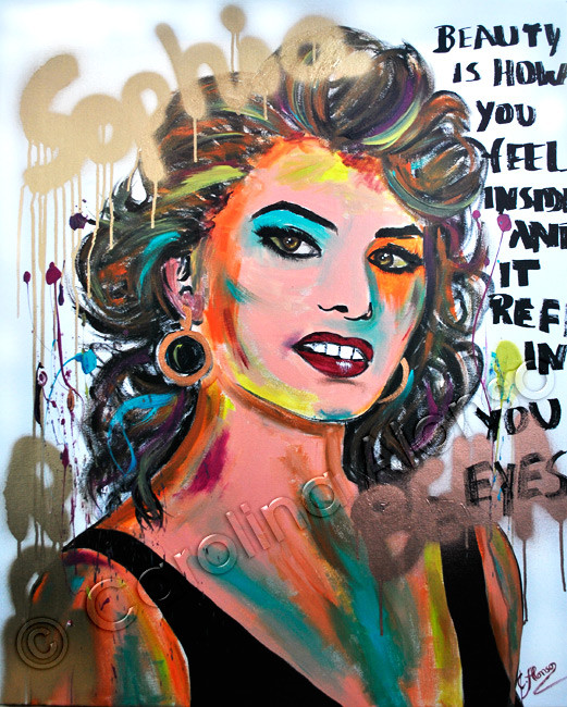 Bella (2015), 100 x 80 x 4 cm, Mixed Media on canvas