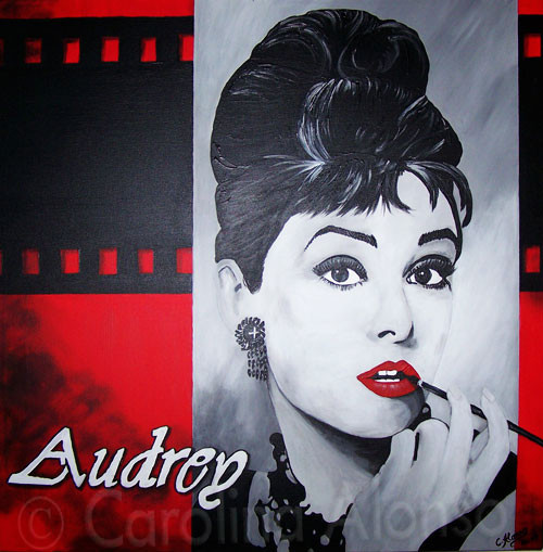 Audrey (2007), 80 x 80 cm