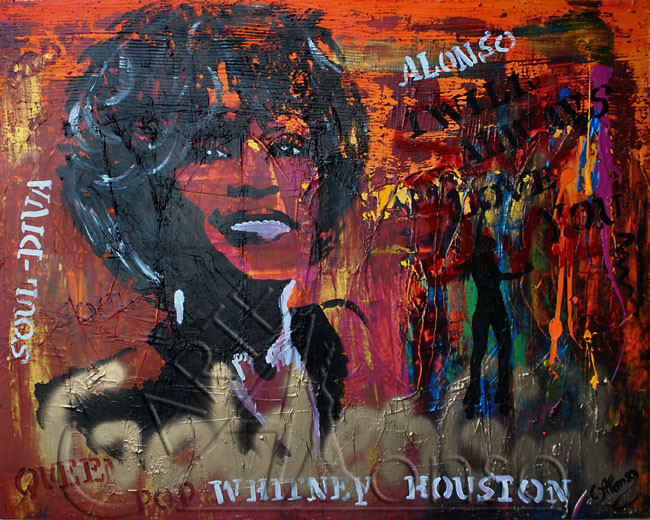 I will always love you (2012), 80 x 100 cm, Mixed Media auf Leinwand