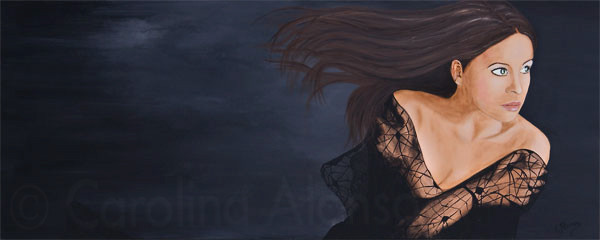 Abendwind (2010), 60 x 150 cm, Acryl auf Leinwand
