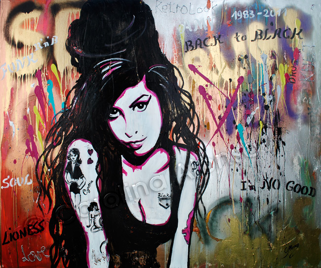 "Amy 2" (2015), 100 x 120 cm, Mixed Media on canvas
