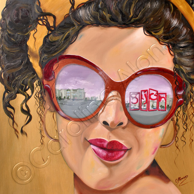 Gijon (2020), 80 x 80 cm, oil on canvas