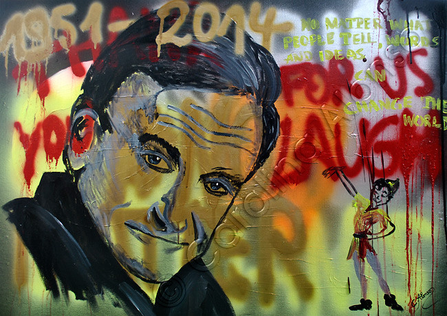 "No Matter" (2014) Mixes Media on canvas, 70 x 100 cm