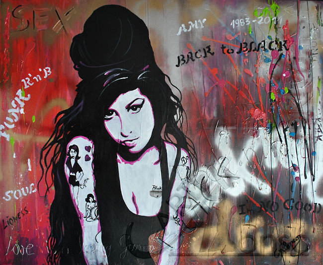 Amy (2012), 100 x 120 cm, Mixed Media auf Leinwand