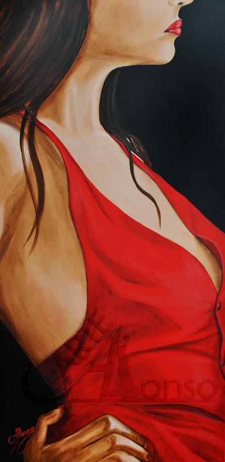 So gehts ... (2013), 100 x 50 cm, acrylic on canvas