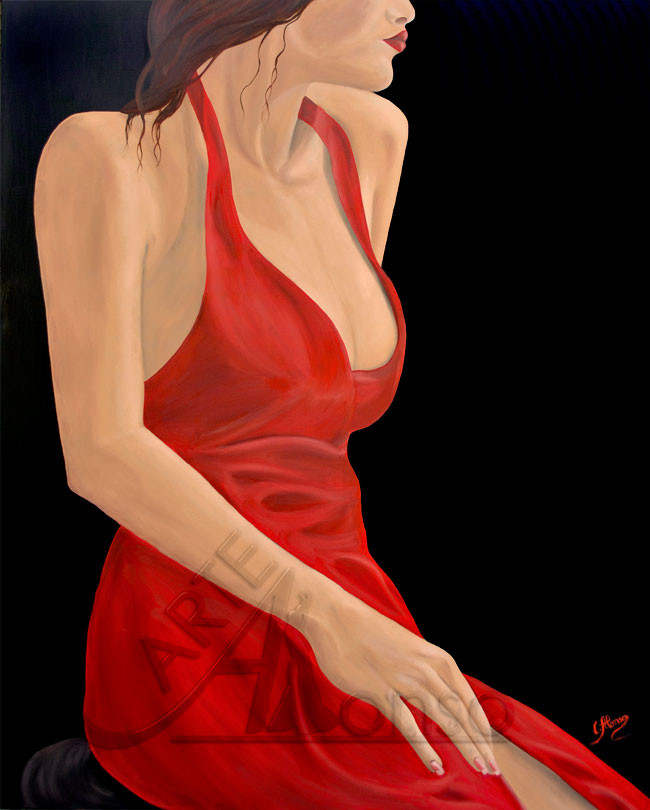 Esperando (2013), 150 x 120 cm, Oil and acrylic on canvas
