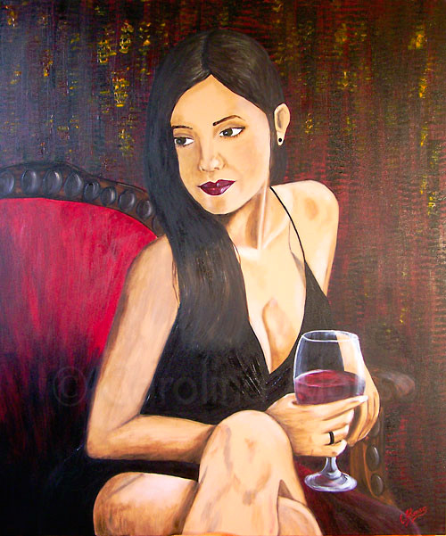 Roter Sessel  (2009), 120 x 100 cm