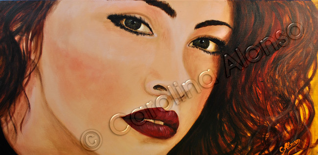 Abendrot (2014), 40 x 80 cm, acrylic on canvas