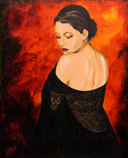Vernetzt  (2009) 100 x 80 cm, Acryl auf Leinwand