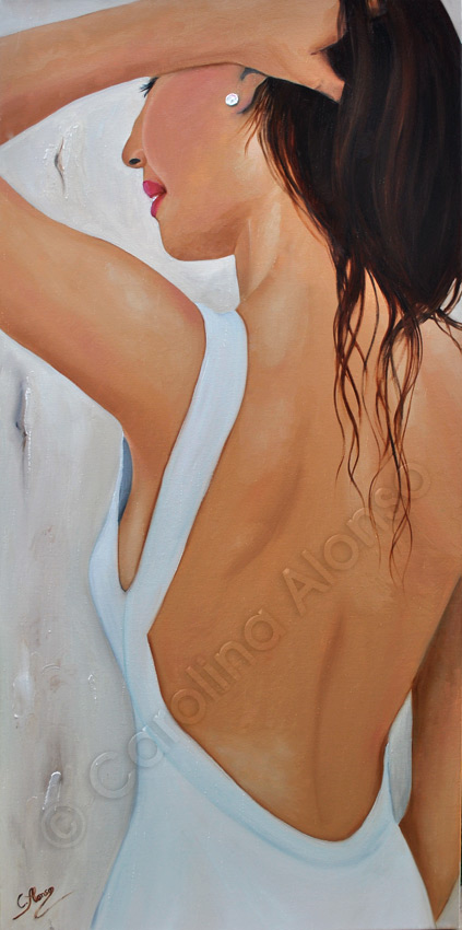Wochenend (2015). 100 x 50 cm, Oil on canvas