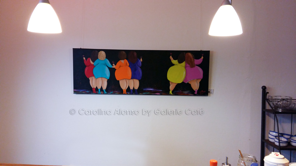 Galerie Cafe, Bergisch Gladbach "Kurvige Mädels" im Januar 2017