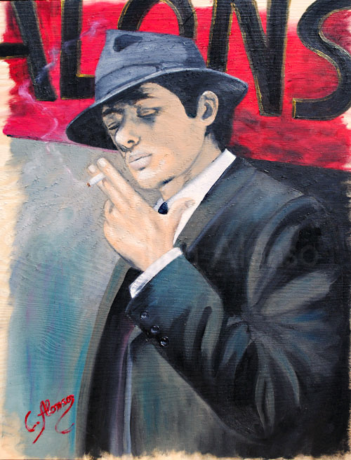 Genuss (2010), 57 x 44 cm, Öl auf Holzplatte