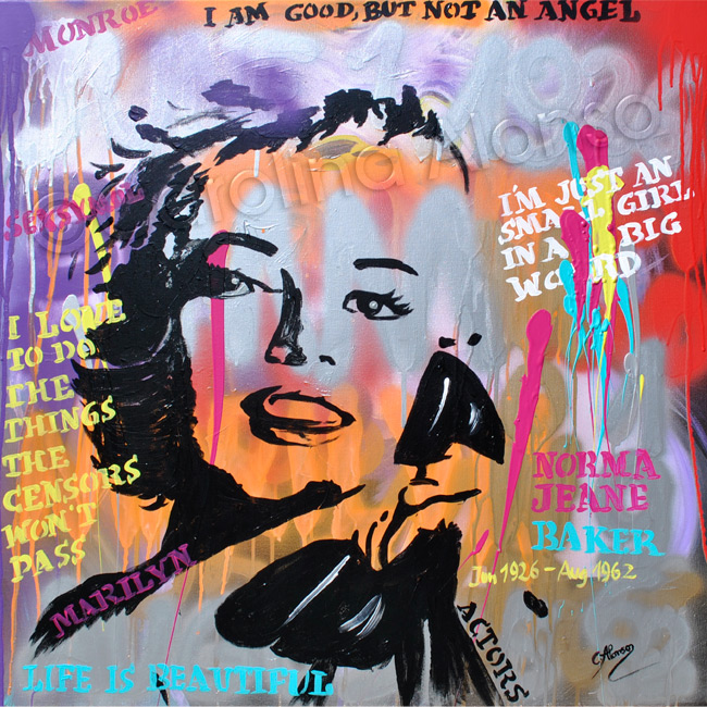 Call me II (2019), 80 x 80 cm, Mixed Media on canvas