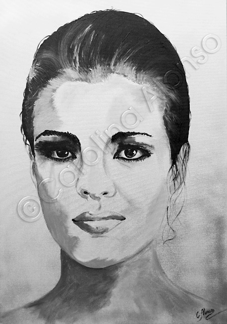 Mélancolie (2019), Mixed Media on canvas, 100 x 80 cm