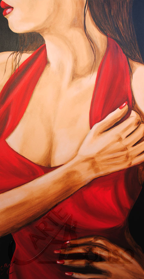 Sitzt ... (2013), 100 x 50 cm, acrylic on canvas