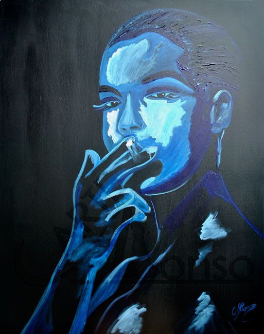 Smoke III (2013), 100 x 80 cm, acrylic on canvas